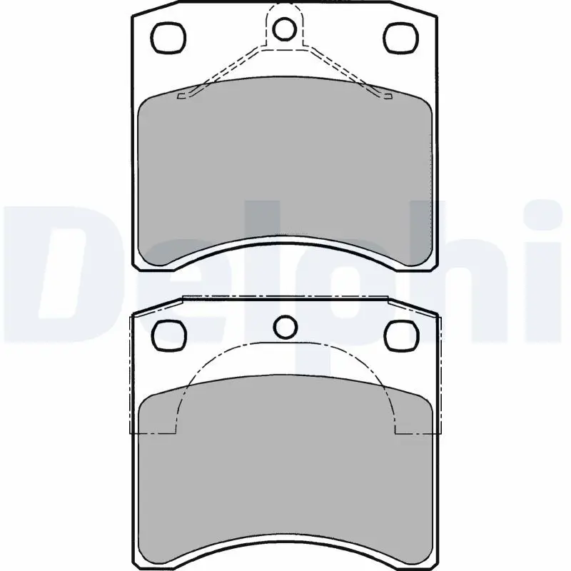 Handler.Part Brake pad set, disc brake DELPHI LP1206 1