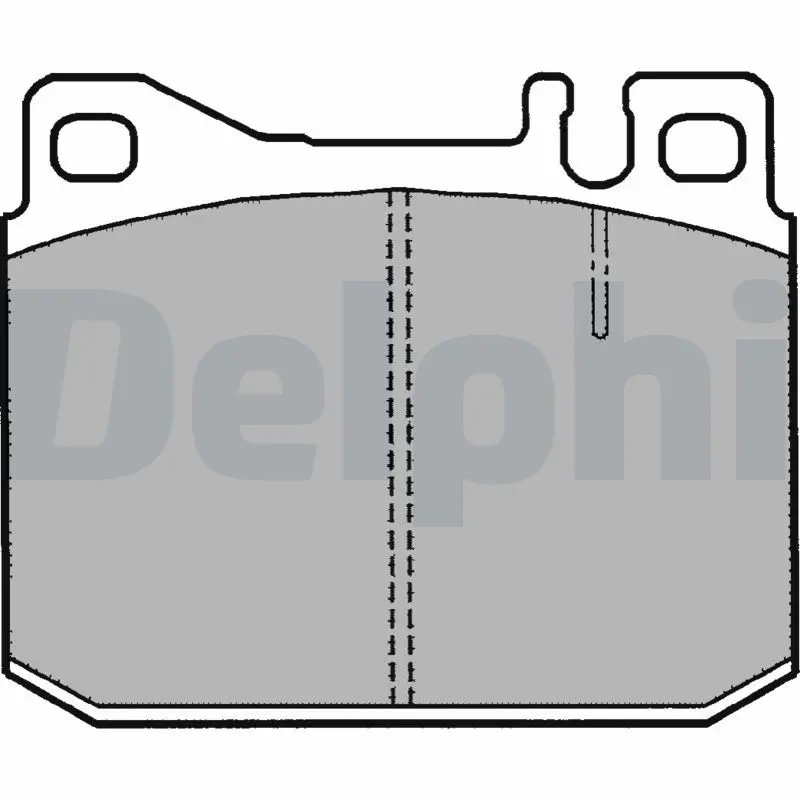 Handler.Part Brake pad set, disc brake DELPHI LP1208 1