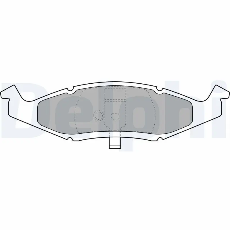 Handler.Part Brake pad set, disc brake DELPHI LP1225 1