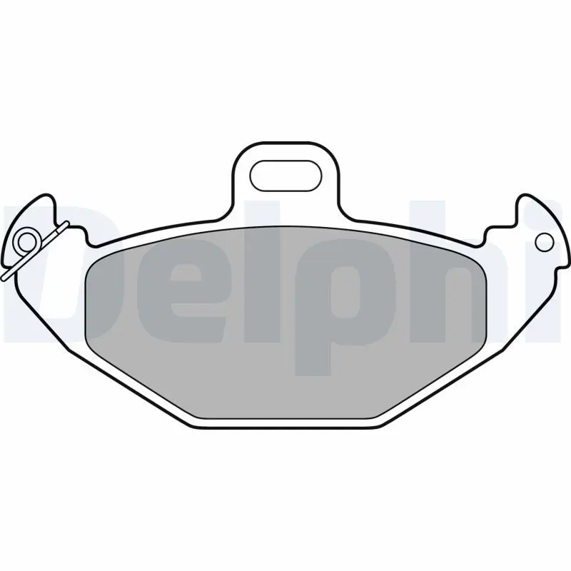 Handler.Part Brake pad set, disc brake DELPHI LP1252 1