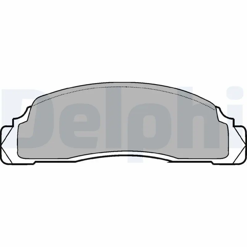 Handler.Part Brake pad set, disc brake DELPHI LP110 1