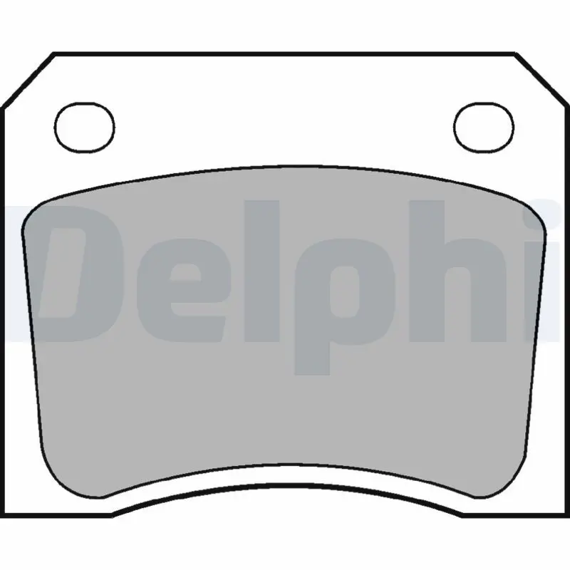 Handler.Part Brake pad set, disc brake DELPHI LP133 1