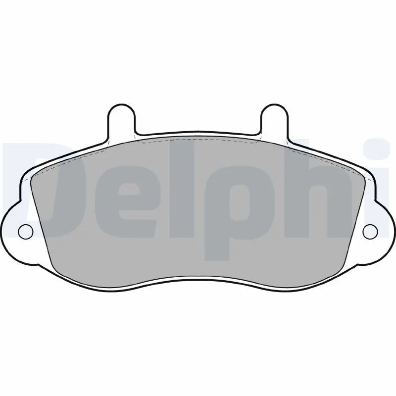 Handler.Part Brake pad set, disc brake DELPHI LP1406 1