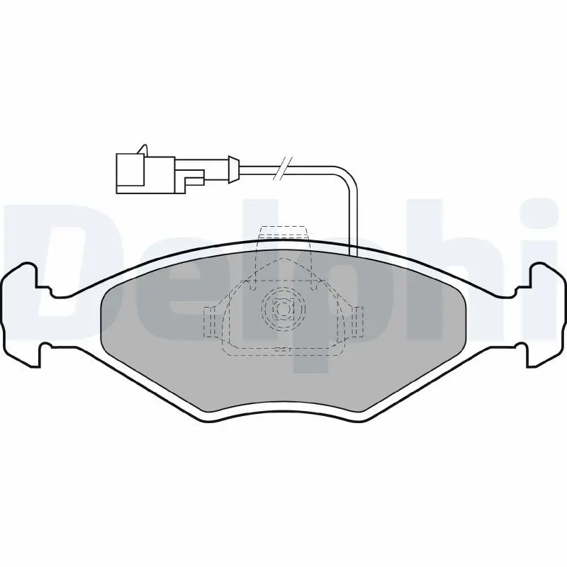 Handler.Part Brake pad set, disc brake DELPHI LP1415 1