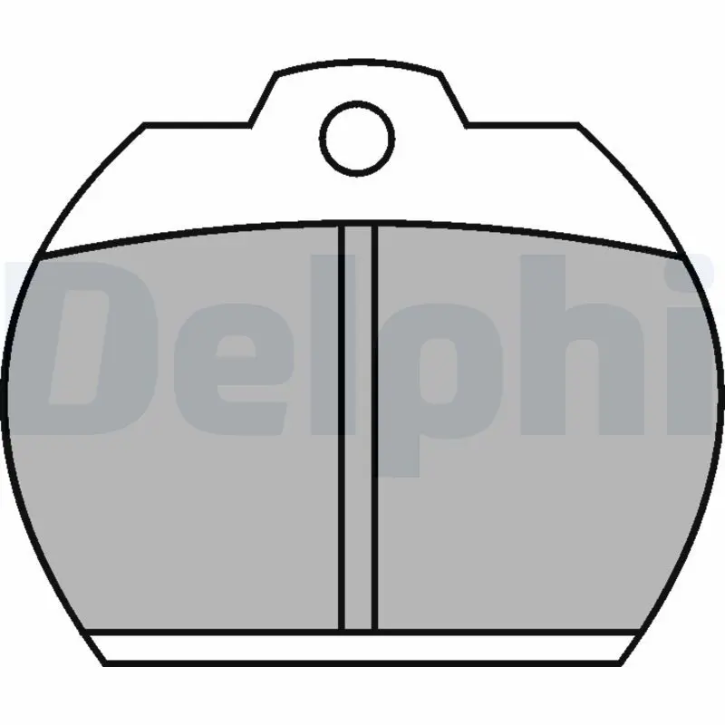 Handler.Part Brake pad set, disc brake DELPHI LP119 1