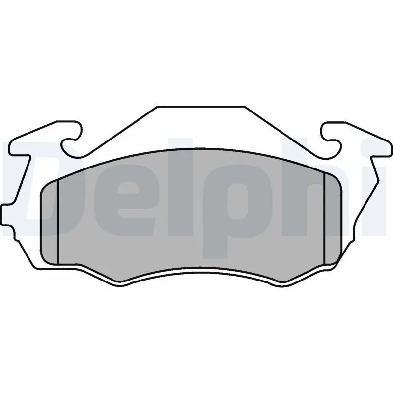 Handler.Part Brake pad set, disc brake DELPHI LP1431 1