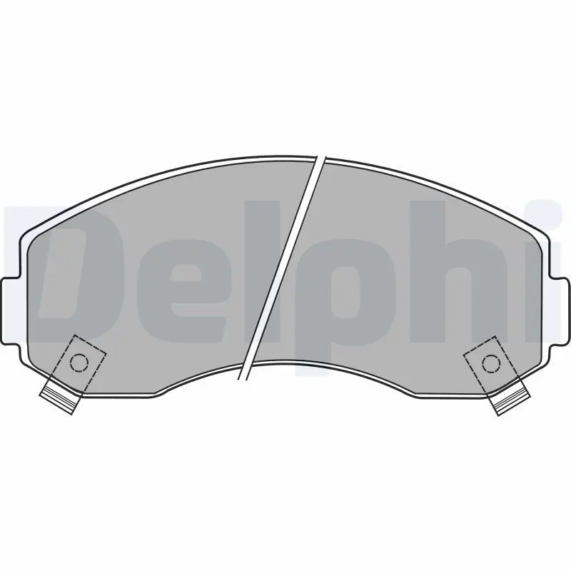 Handler.Part Brake pad set, disc brake DELPHI LP1433 1