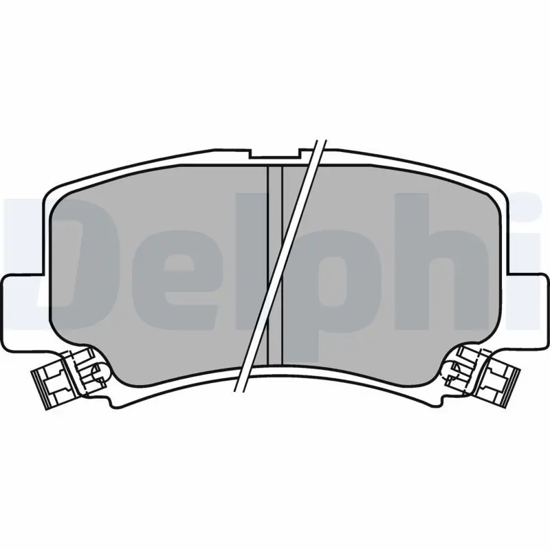 Handler.Part Brake pad set, disc brake DELPHI LP1439 1