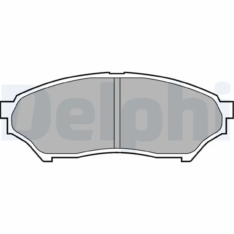 Handler.Part Brake pad set, disc brake DELPHI LP1448 1