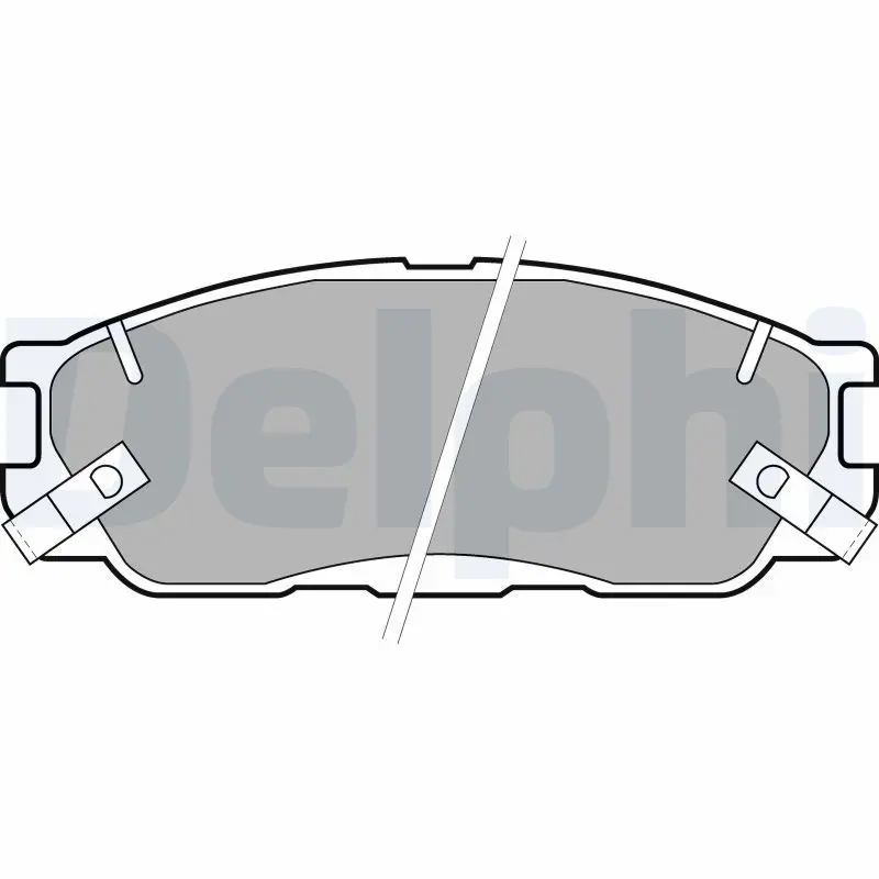 Handler.Part Brake pad set, disc brake DELPHI LP1459 1