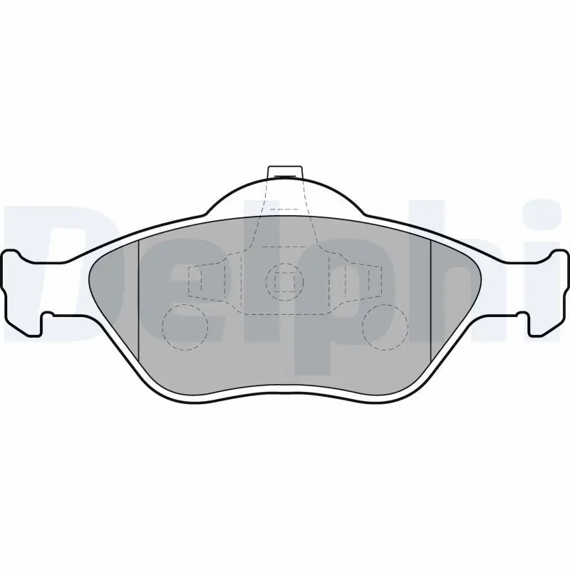 Handler.Part Brake pad set, disc brake DELPHI LP1469 1