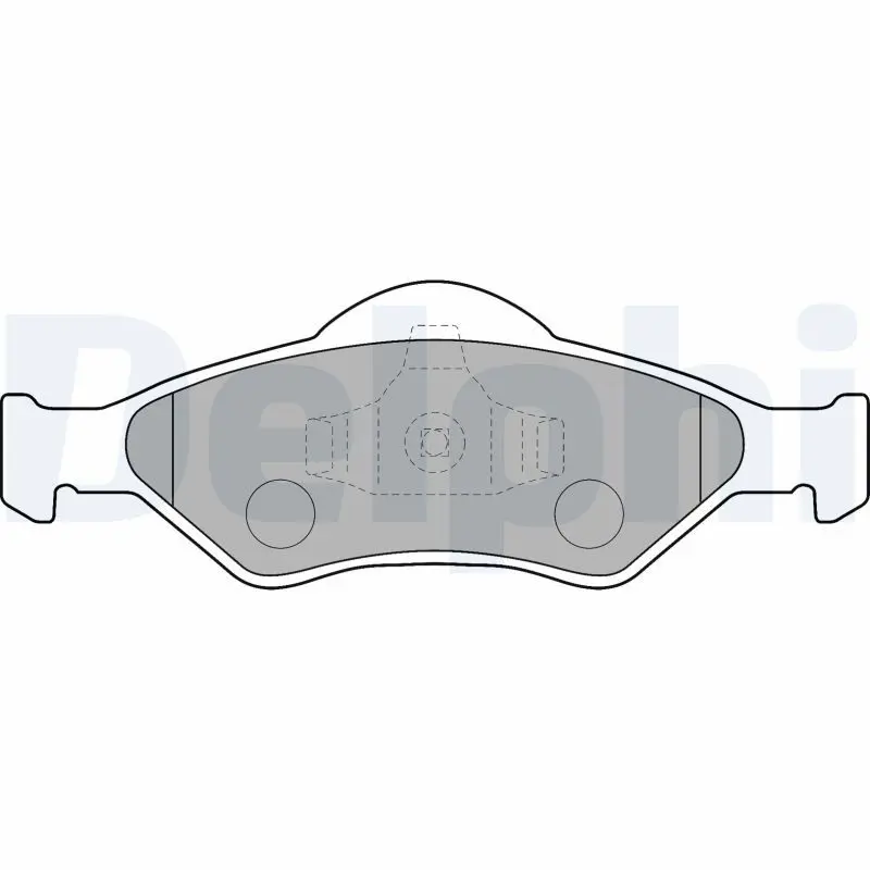 Handler.Part Brake pad set, disc brake DELPHI LP1470 1