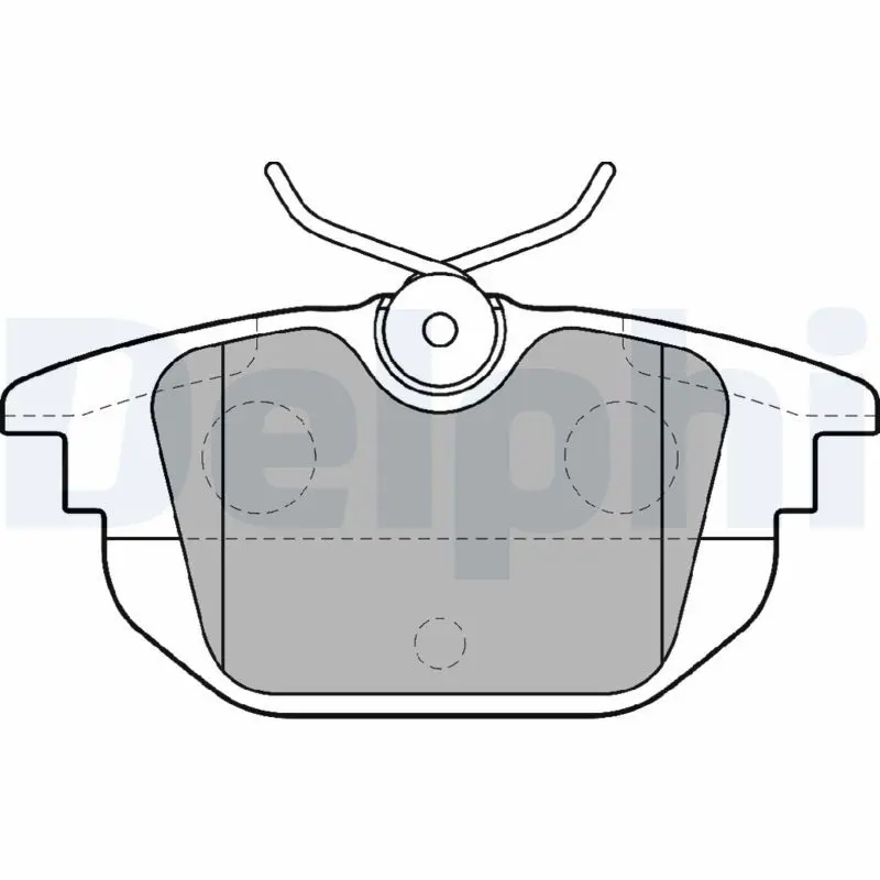 Handler.Part Brake pad set, disc brake DELPHI LP1472 1