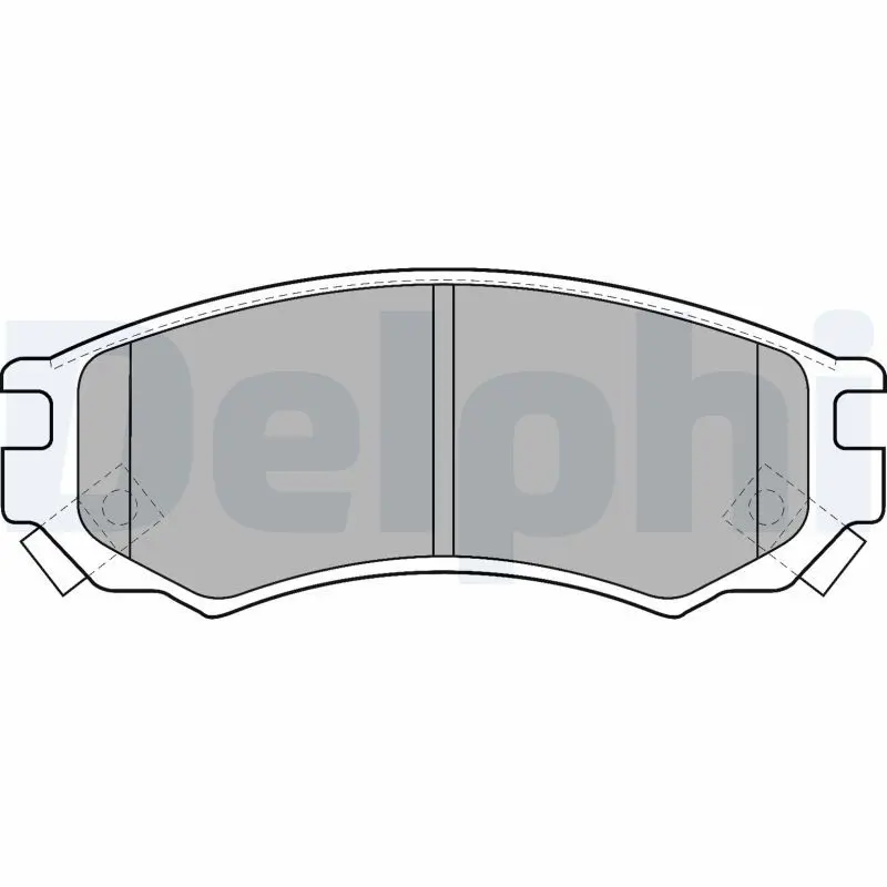 Handler.Part Brake pad set, disc brake DELPHI LP1506 1