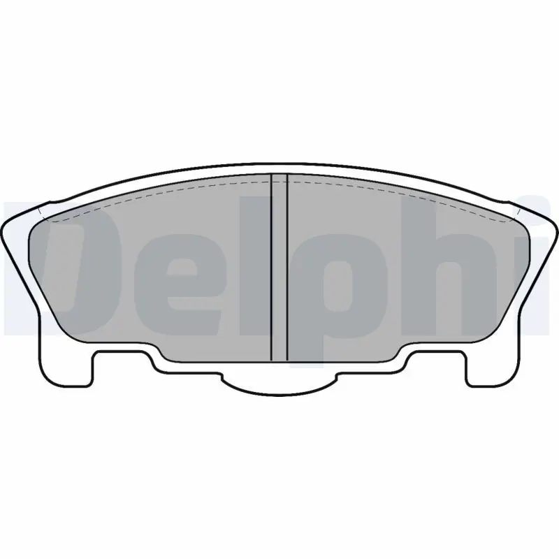 Handler.Part Brake pad set, disc brake DELPHI LP1512 1