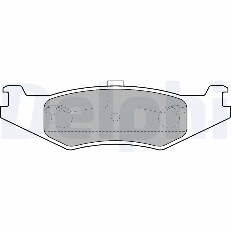 Handler.Part Brake pad set, disc brake DELPHI LP1520 1