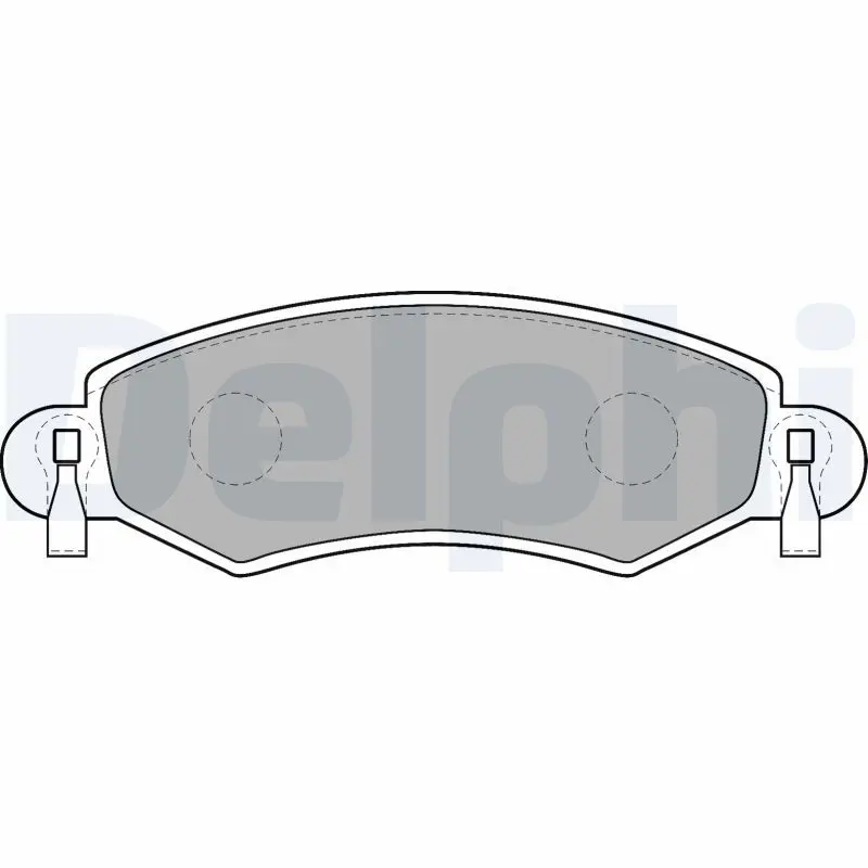 Handler.Part Brake pad set, disc brake DELPHI LP1523 1