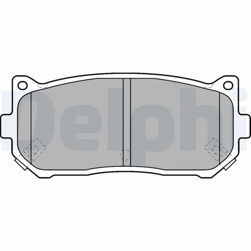 Handler.Part Brake pad set, disc brake DELPHI LP1528 1