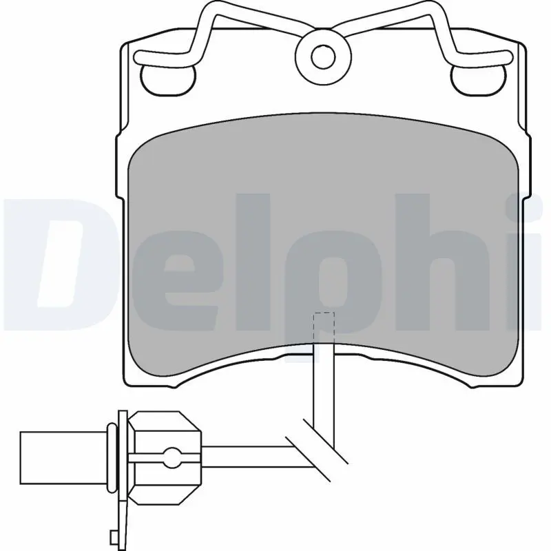 Handler.Part Brake pad set, disc brake DELPHI LP1535 1