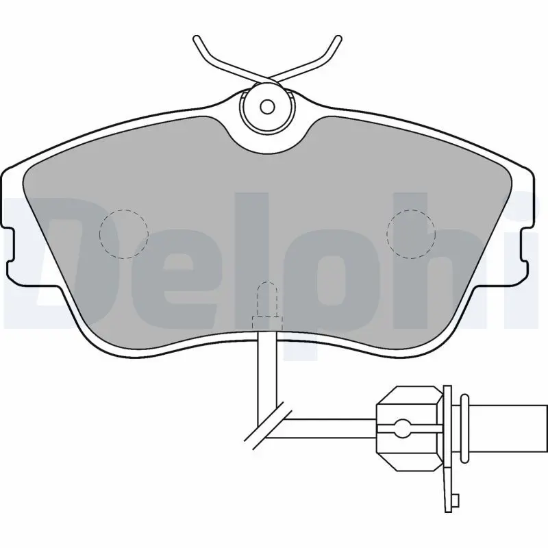 Handler.Part Brake pad set, disc brake DELPHI LP1542 1