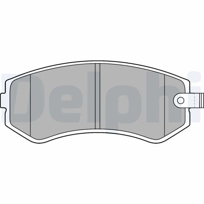 Handler.Part Brake pad set, disc brake DELPHI LP1544 1