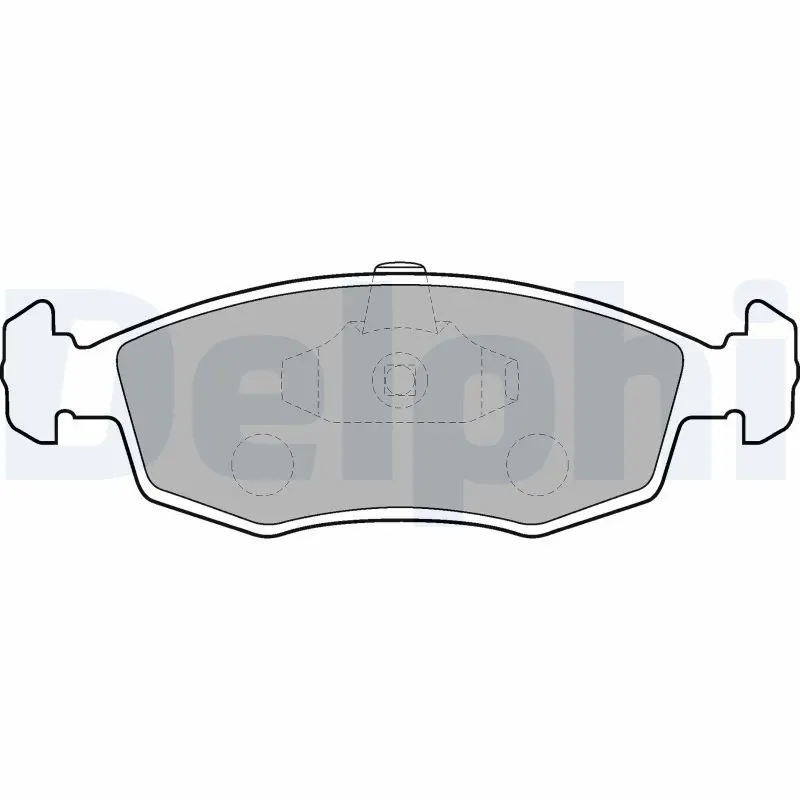 Handler.Part Brake pad set, disc brake DELPHI LP1549 1