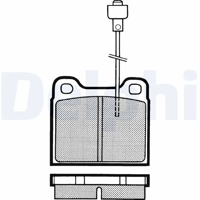 Handler.Part Brake pad set, disc brake DELPHI LP156 1