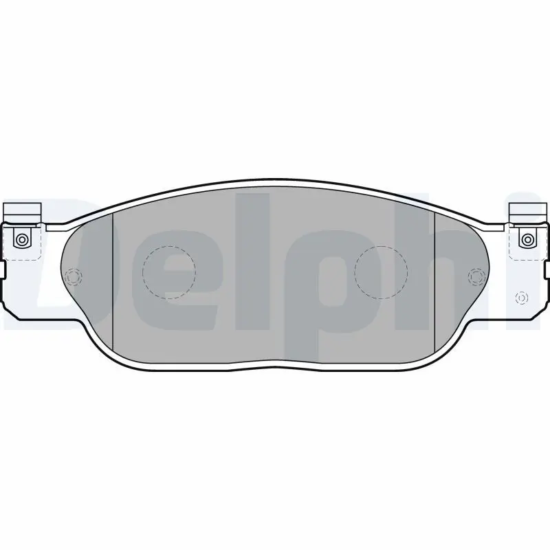 Handler.Part Brake pad set, disc brake DELPHI LP1468 1