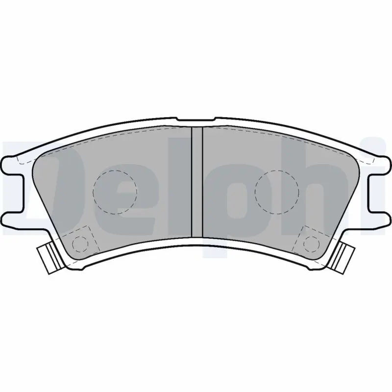 Handler.Part Brake pad set, disc brake DELPHI LP1502 1