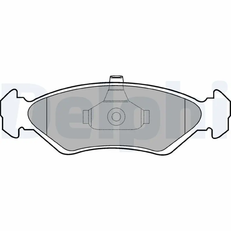 Handler.Part Brake pad set, disc brake DELPHI LP1603 1