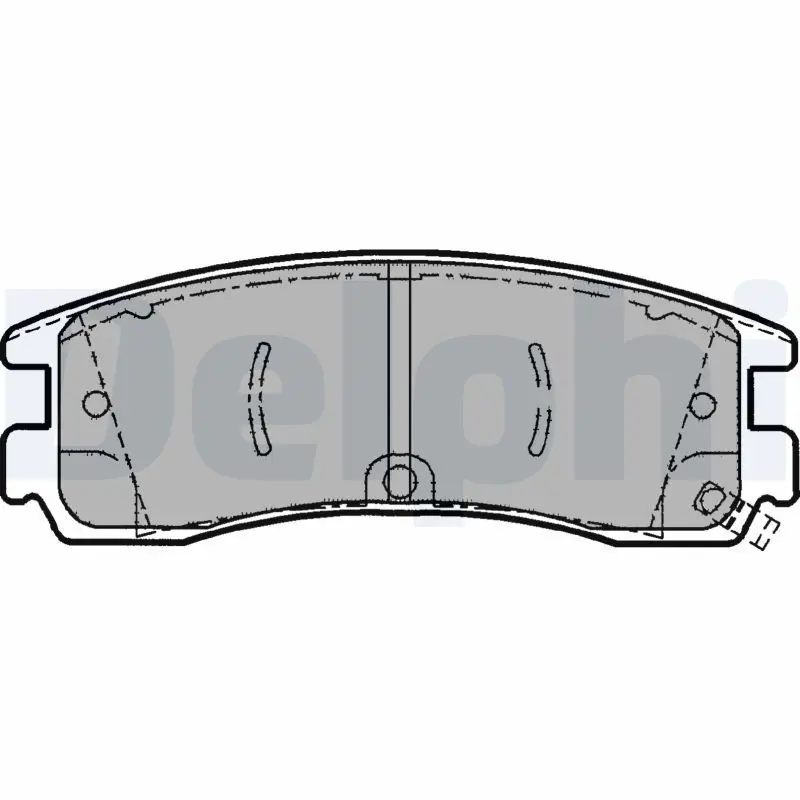 Handler.Part Brake pad set, disc brake DELPHI LP1612 1