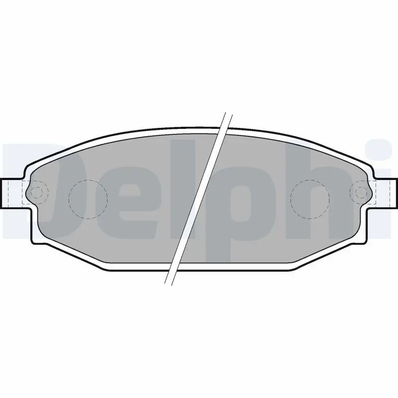 Handler.Part Brake pad set, disc brake DELPHI LP1665 1