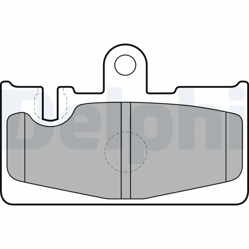 Handler.Part Brake pad set, disc brake DELPHI LP1690 1