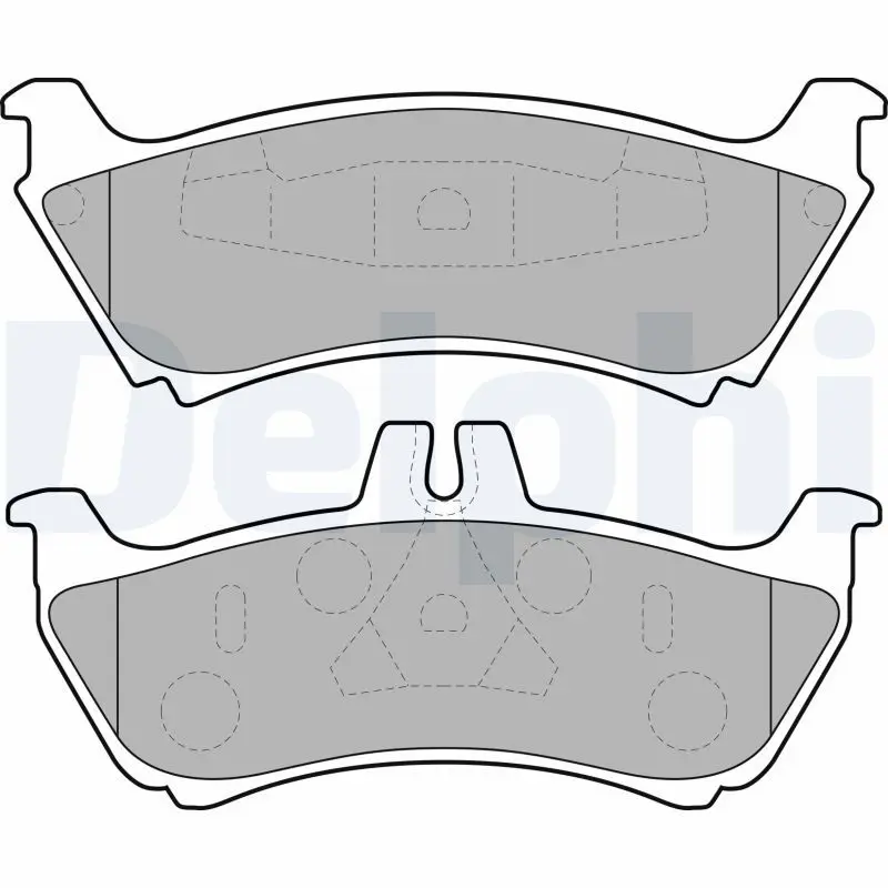 Handler.Part Brake pad set, disc brake DELPHI LP1692 1