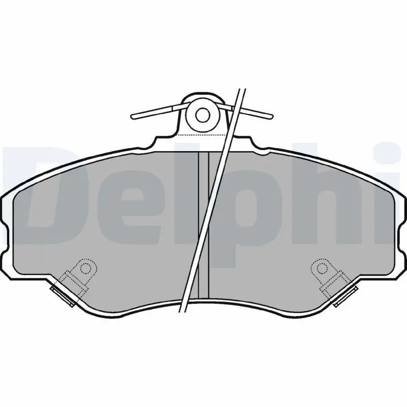 Handler.Part Brake pad set, disc brake DELPHI LP1599 1