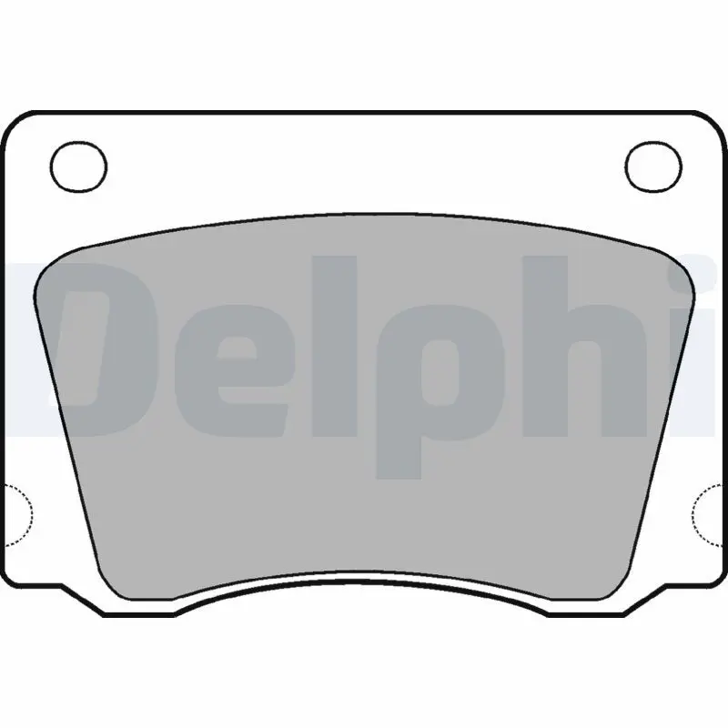 Handler.Part Brake pad set, disc brake DELPHI LP17 1