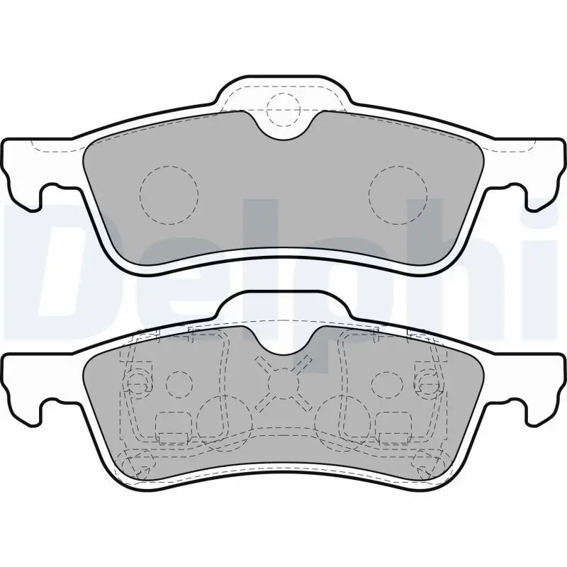 Handler.Part Brake pad set, disc brake DELPHI LP1712 1