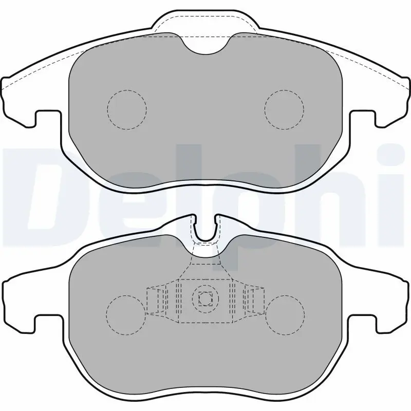 Handler.Part Brake pad set, disc brake DELPHI LP1723 1