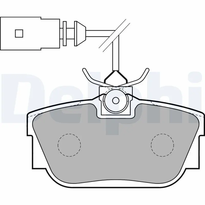 Handler.Part Brake pad set, disc brake DELPHI LP1733 1