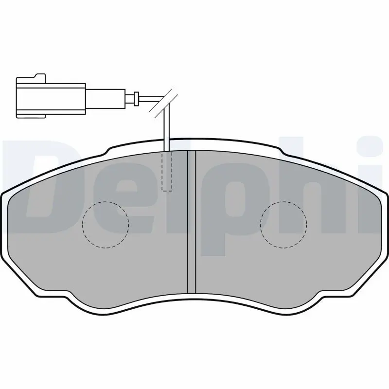 Handler.Part Brake pad set, disc brake DELPHI LP1750 1