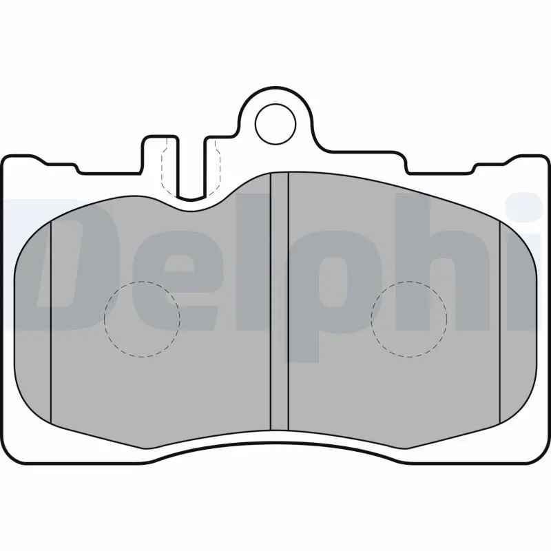 Handler.Part Brake pad set, disc brake DELPHI LP1689 1