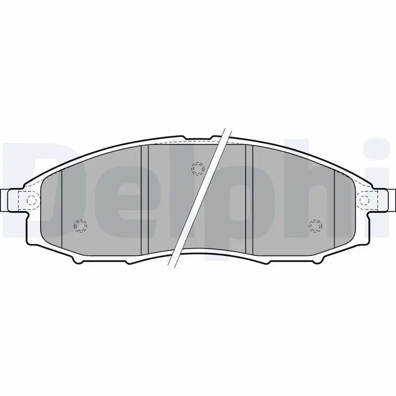 Handler.Part Brake pad set, disc brake DELPHI LP1772 1