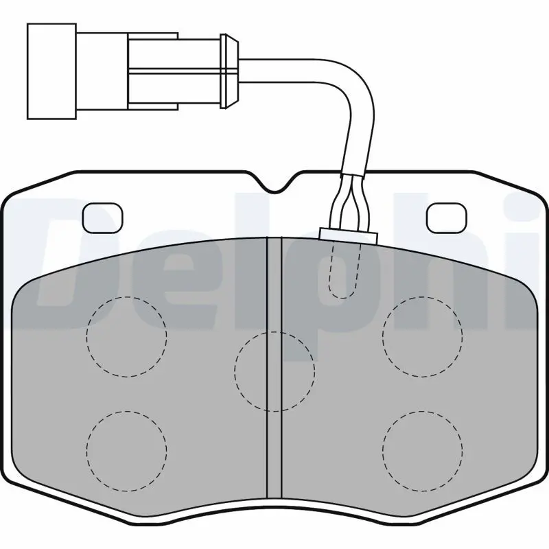 Handler.Part Brake pad set, disc brake DELPHI LP1776 1