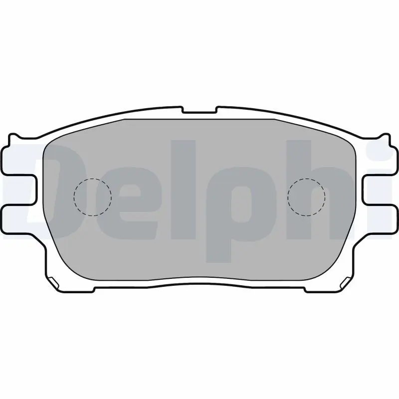 Handler.Part Brake pad set, disc brake DELPHI LP1784 1