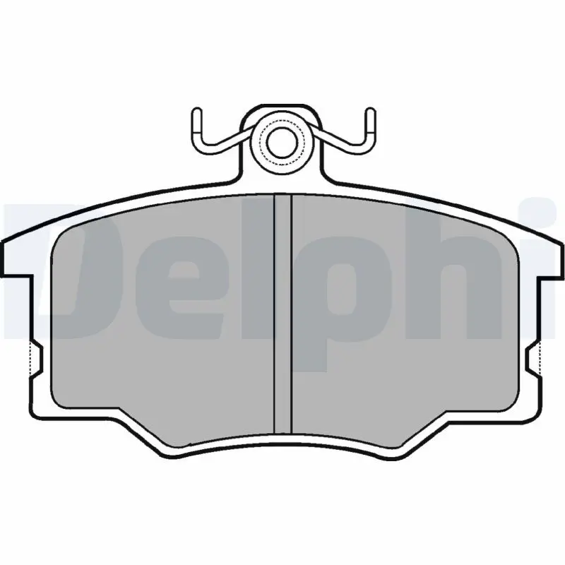 Handler.Part Brake pad set, disc brake DELPHI LP179 1