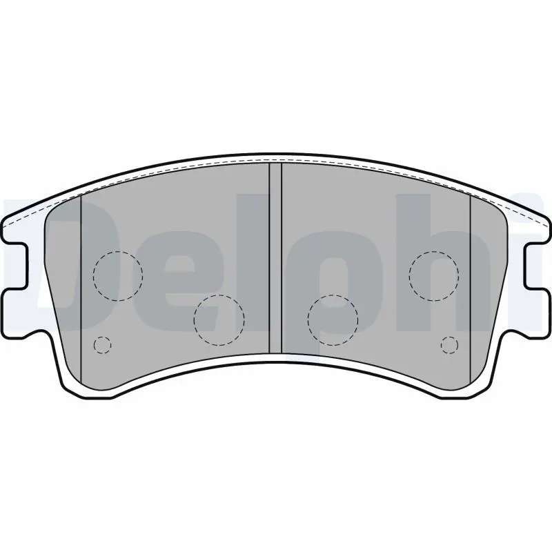 Handler.Part Brake pad set, disc brake DELPHI LP1799 1