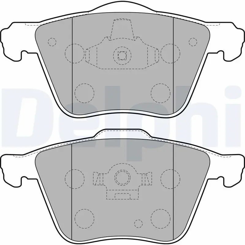 Handler.Part Brake pad set, disc brake DELPHI LP1821 1