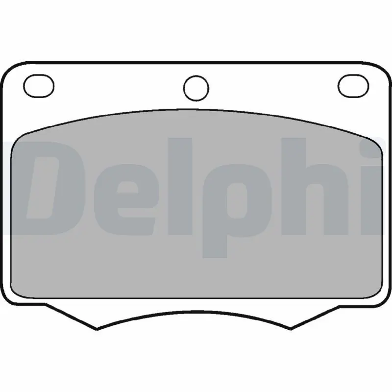 Handler.Part Brake pad set, disc brake DELPHI LP184 1