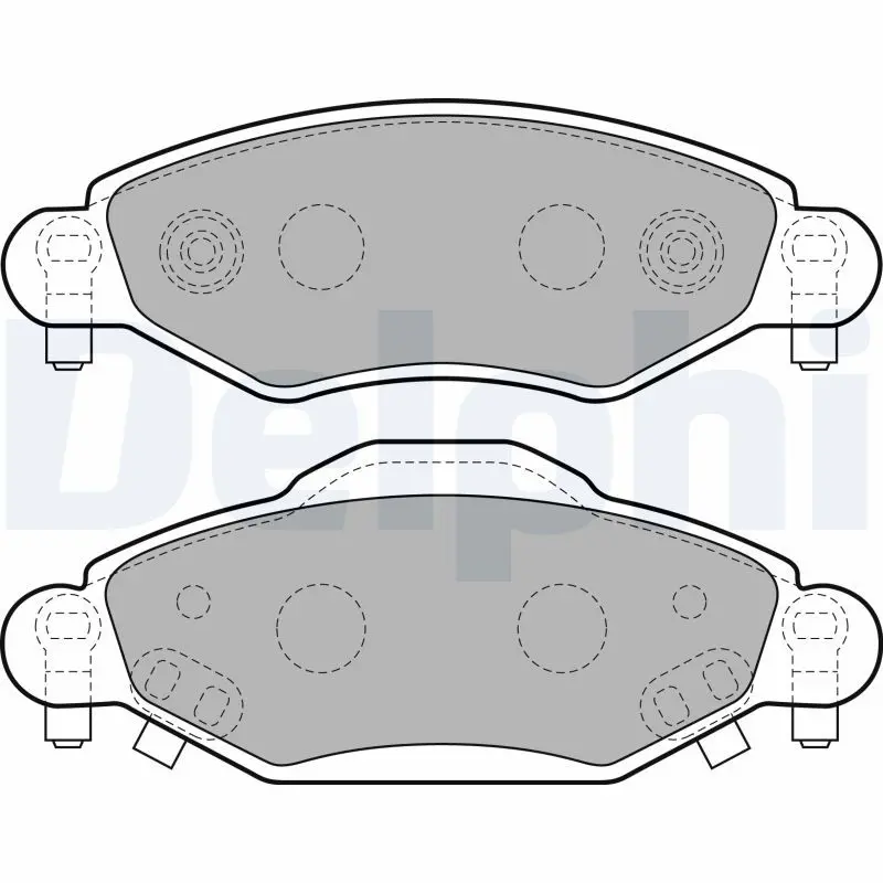 Handler.Part Brake pad set, disc brake DELPHI LP1840 1