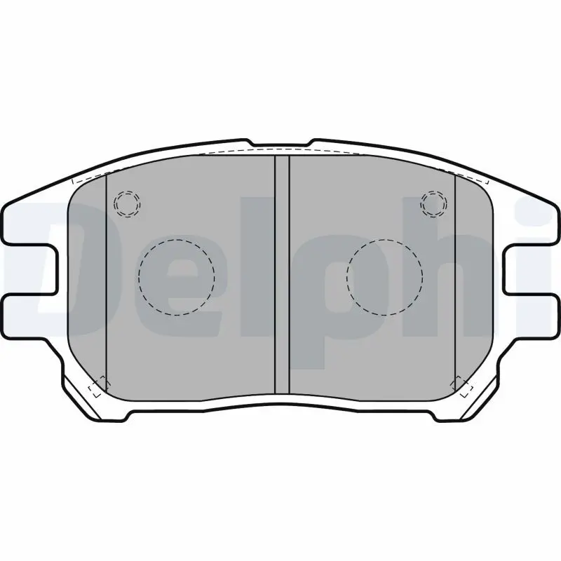 Handler.Part Brake pad set, disc brake DELPHI LP1768 1